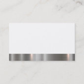 Bouwnijverheid Metallic Trim Visitekaartje (Achterkant)