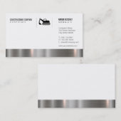 Bouwnijverheid Metallic Trim Visitekaartje (Voorkant / Achterkant)