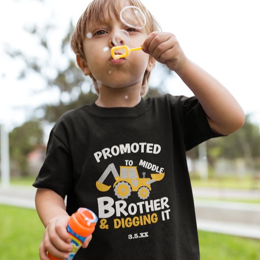 Bouwnijverheid Midden Brother Digging it v2 Kind Kinder Shirts