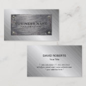 Bouwnijverheid Modern Metal Bord Professional Visitekaartje (Voorkant / Achterkant)