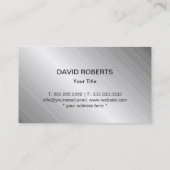 Bouwnijverheid Modern Metal Bord Professional Visitekaartje (Achterkant)