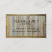 Bouwnijverheid Moderne Hout #3 Visitekaartje (Achterkant)