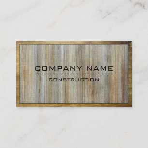 Bouwnijverheid Moderne Hout #3 Visitekaartje
