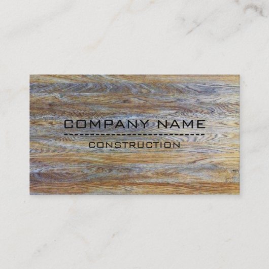 Bouwnijverheid Moderne Hout #8 Visitekaartje (Voorkant)