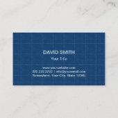 Bouwnijverheid Moderne Monogram Professional Visitekaartje (Achterkant)