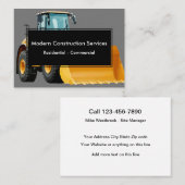 Bouwnijverheid Moderne Visitekaartjes (Voorkant / Achterkant)