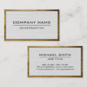 Bouwnijverheid Moderne Wood #3 Visitekaartje (Voorkant / Achterkant)