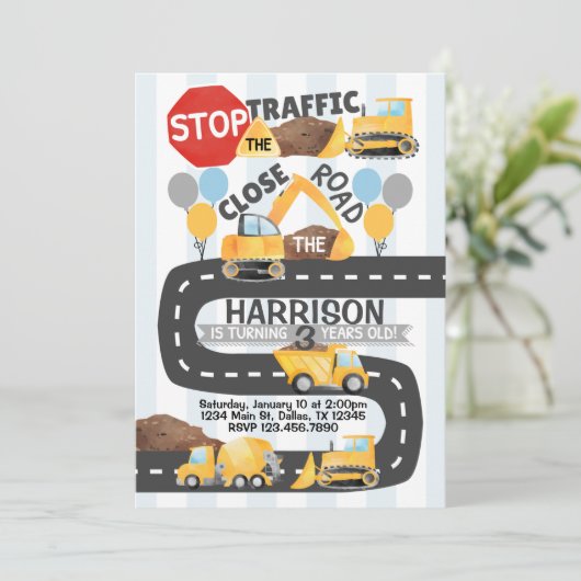 Bouwnijverheid op zaterdag kaart (Staand voorkant)