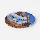 Bouwnijverheid Papieren Bordje (Gekanteld)