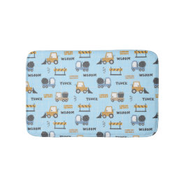 Bouwnijverheid Patroonblauw Badmat