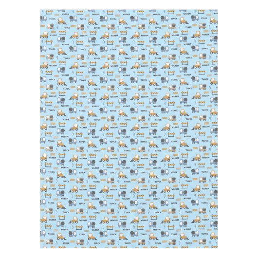 Bouwnijverheid Patroonblauw Tafelkleed (Voorkant)