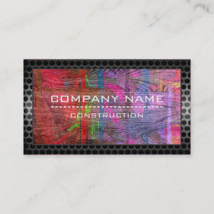 Bouwnijverheid Professioneel modern kleurrijk hout Visitekaartje