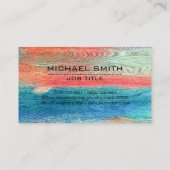 Bouwnijverheid Professioneel modern kleurrijk hout Visitekaartje (Achterkant)