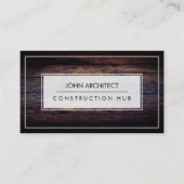 Bouwnijverheid Professionele moderne houten bouwer Visitekaartje (Voorkant)
