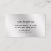 Bouwnijverheid Professionele moderne metaal Visitekaartje (Achterkant)