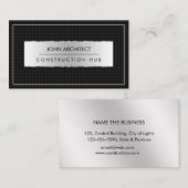 Bouwnijverheid Professionele moderne metaal Visitekaartje (Voorkant / Achterkant)