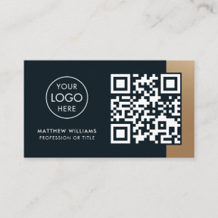 Bouwnijverheid Professionele QR Code Logo Modern Visitekaartje