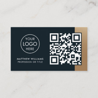 Bouwnijverheid Professionele QR Code Logo Modern Visitekaartje