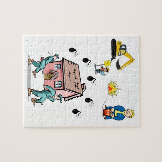 Bouwnijverheid Puzzle Legpuzzel (Horizontaal)