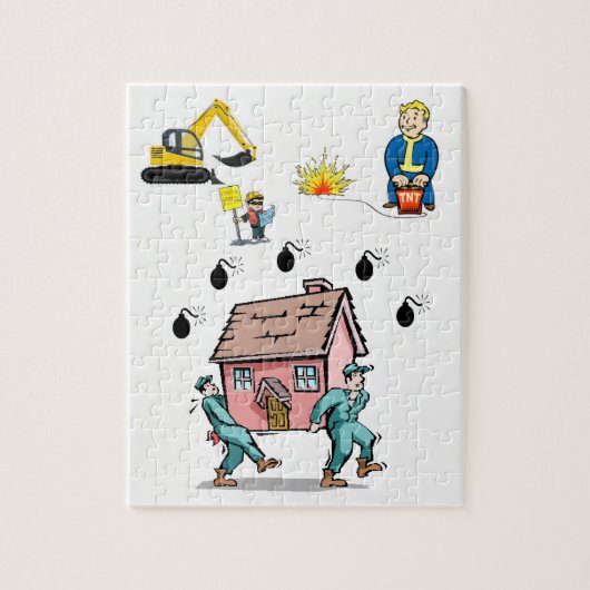 Bouwnijverheid Puzzle Legpuzzel (Verticaal)