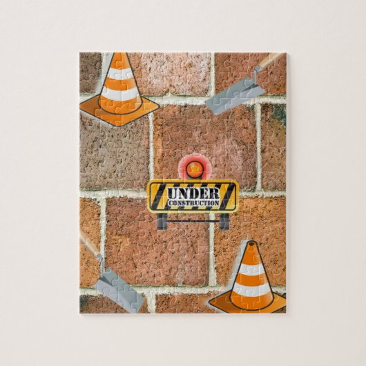 Bouwnijverheid Puzzle Legpuzzel (Verticaal)