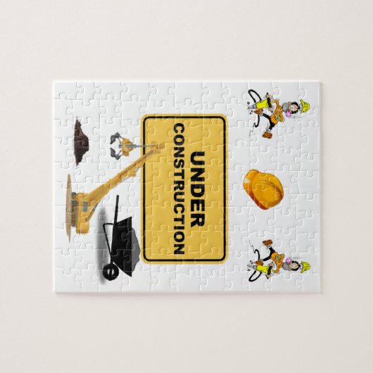 Bouwnijverheid Puzzle Legpuzzel (Horizontaal)