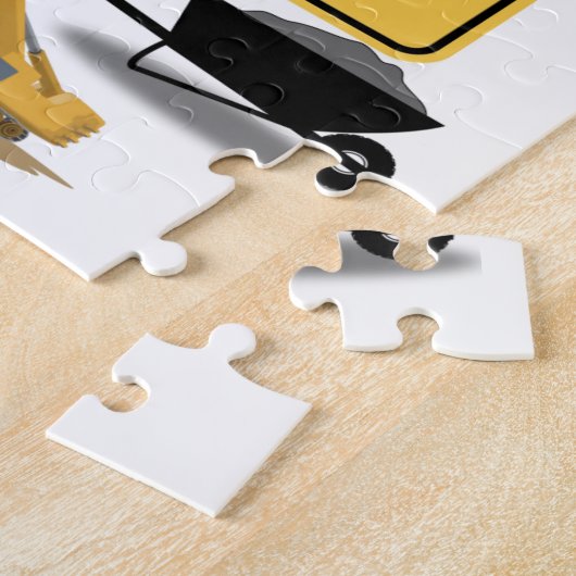 Bouwnijverheid Puzzle Legpuzzel (Zijkant)