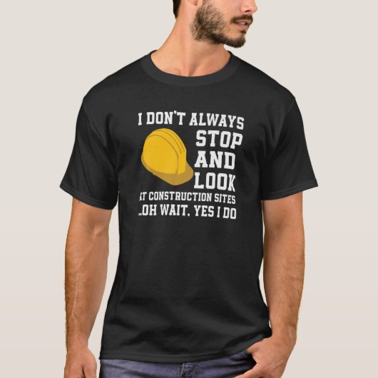Bouwnijverheid Qoute Concrete T-shirt (Voorkant)