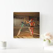 Bouwnijverheid Sexy Vierkante Klok (Huis)