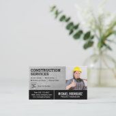 Bouwnijverheid | sjabloon QR-code Visitekaartje (Staand voorkant)