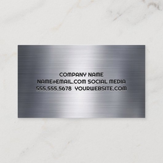 Bouwnijverheid | Stad | Staal Visitekaartje (Achterkant)