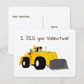 Bouwnijverheid Valentijn Feestdagenkaart (Voorkant / Achterkant)