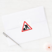 Bouwnijverheid Vierkante Sticker (Envelop)