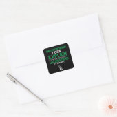 Bouwnijverheid Vierkante Sticker (Envelop)