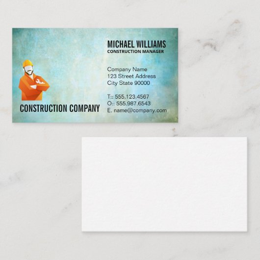 Bouwnijverheid Visitekaartje (Voorkant / Achterkant)