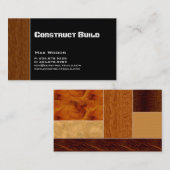Bouwnijverheid Visitekaartje Hout (Voorkant / Achterkant)