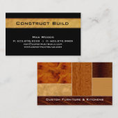 Bouwnijverheid Visitekaartje Hout Graan 2 (Voorkant / Achterkant)
