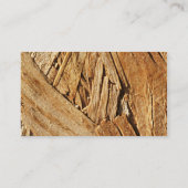 Bouwnijverheid Visitekaartje Hout Zwart (Achterkant)