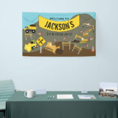 Bouwnijverheid Vrachtdag Thema Welkomstbord Spandoek (Beurs)