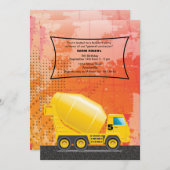 Bouwnijverheid Vrachtwagen Kaart (Voorkant / Achterkant)