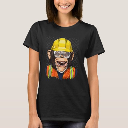 Bouwnijverheidslachterij Monkey Laboratorium wilde T-shirt (Voorkant)