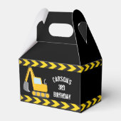 Bouwnijverheidslavator - Birthday Black Bedankdoosjes (Voorkant Zijde)