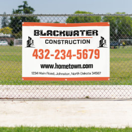 Bouwonderneming Commerciële Bouwplaats Spandoek