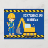 Bouwpakket Auto Jongens Aangepaste Verjaardagsfees Briefkaart (Voorkant)