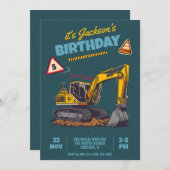 Bouwpakket Kinderverjaardagsfeestje Kaart (Voorkant / Achterkant)