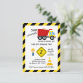 Bouwpakket Truck Verjaardagsfeestje voor alle Leef Briefkaart (Staand voorkant)