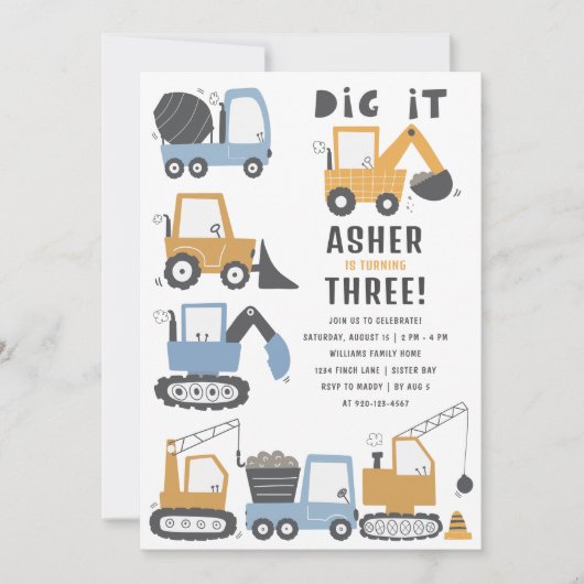 Bouwpakket Verjaardagsfeestje Kaart (Voorkant)