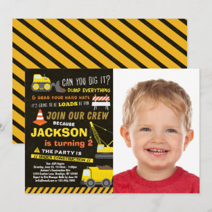 Bouwpartij beschermt pomp Vrachtwagen Birthday Kaart