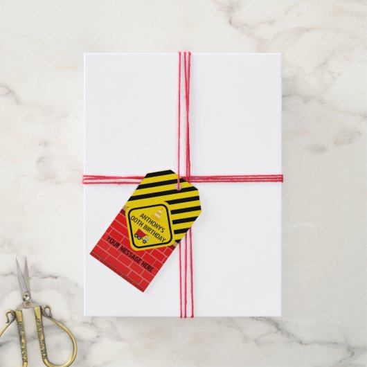 Bouwpartij Cadeaulabel (Met Touw)