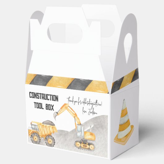 Bouwpartij Gable Box Bedankdoosjes (Geopend)